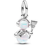 Charm Colgante Muñeco de Nieve Opalescente