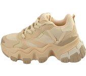 Zapatillas de Mujer BUFFALO Norion Vegan Mesh Beige (39)