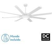 Akunadecor - Ventilador De Techo Metal Blanco Grado