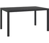 Mesa Jardin VIDAXL Negro WPC (150x90x74 cm)