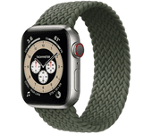 Bracelete Braided Solo NylonSense para Apple Watch Ultra 2 Pulso:170-182mm Verde Escuro