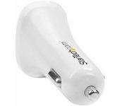 Cargador de coche startech usb2pcarwhs blanco