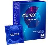 Durex - Condones para hombre Durex. Pack de 24 Preservativos para sexo seguro. Natural, Sensitivo Suave, Invisible, Contacto Total, Real Feel, Mutual Climax, Placer Prolongado, Dame Placer, Saboreame, Intense, Natural XL y Invisible Extra Lubricado