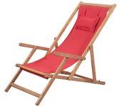 Silla Jardin VIDAXL Rojo Tela