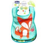 CHICCO SET BABEROS ALGODON NEUTRO +6M 2U