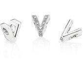 Charm Pandora Letra V - 797476 - Plata de Ley