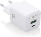 Cargador de Pared AISENS ASCH-30W2P037-W (Blanco - USB-C x 1)