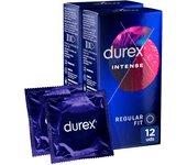 Durex - Preservativos Intense Orgasmic para Mayor Sensación Packs 12-24 condones para un sexo seguro