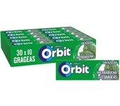 Chicles de hierbabuena ORBIT sin azúcar 30ud 14 g (o 7 pack de 4ud+2ud sueltas)