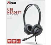 TRUST MAURO HEADSET USB (2.5 M)