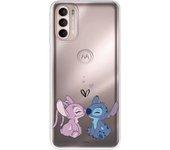 Funda para Motorola Moto G41 Oficial de Disney Angel & Stitch Beso - Lilo & Stitch