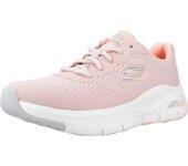 Zapatos de Mujer SKECHERS Arch Fit Infinity Tecido Rosa (39)