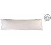 Funda de almohada HOSTELINE IRIS (Blanco - 45 x 100 cm)