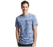 Superdry Camiseta Vintage Pocket Aop Azul