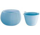 Maceta PROSPERPLAST Splofy Bowl (Azul - 37 x 37 x 21.8 cm)