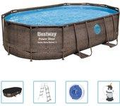 Bestway Juego de piscina Power Steel 488x305x107 cm