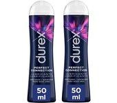 Durex - Lote Set 2x Lubricante Perfect Connection Base Silicona - 2x 50 ml, Sexo Anal, Larga Duración