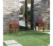 Jardinera VIDAXL 810806 (50 x 50 x 70 cm - Madera - Marrón)