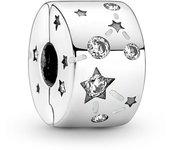 Pandora Moments Clip en plata de ley Estrellas & Galaxia 790010C01 , para Mujer