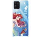 Funda para Realme 8 Oficial de Disney Ariel y Sebastián Burbujas - La Sirenita