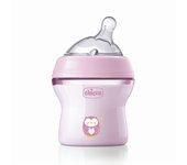 CHICCO NATURAL FEELING BIBERON ROSA 0M 150 ML