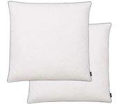 Almohadas 2 piezas Relleno ligero Plumas Mix 80x80 cm Blanco