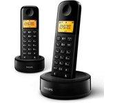 TELEFONO PHILIPS DUO D1602 NEGRO