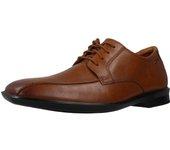 Zapatos de Hombre CLARKS Bensley Run Piel Marrón (42)