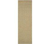 Alfombra de sisal natural 80x250 cm verde