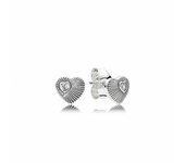 Pendientes Pandora Abanico Corazón Vintage - 297298CZ