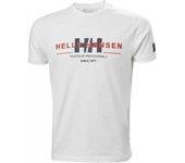 Camiseta para Hombre HELLY HANSEN (S - Algodón - Blanco)