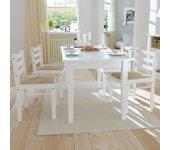 Pack De 4 Sillas De Comedor Ocotal Blanco 81X44x45 Cm