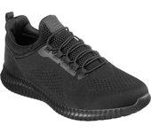 Skechers Cessnock Negro Trabajo Zapatilla Hombre Resistente Al Agua