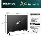 Tv hd 40" smart tv