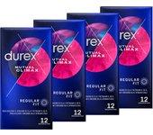 Durex - Condones para hombre Durex. Pack de 48 Preservativos para sexo seguro. Natural, Sensitivo Suave, Invisible, Contacto Total, Real Feel, Mutual Climax, Placer Prolongado, Dame Placer, Saboreame, Intense, Natural XL y Invisible Extra Lubricado