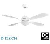 Ventilador DC Livorno 30W Blanco 4 Aspas FABRILAMP