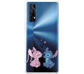 Funda para Realme 7 Oficial de Disney Angel & Stitch Beso - Lilo & Stitch