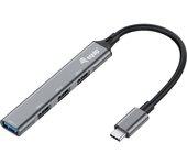 hub usb-c equip life usb  1 puerto usb 3.0 3 puertos usb 2.0 carcasa aluminio