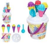 Cubo de Playa Ice Cream Colorbaby Color Beach (18 cm) (11 pcs)