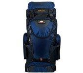 Mochila para Viajes Montañismo Escalada Camping Trekking 76L Hombres Mujer macuto Impermeable Negro con Azul DED DED