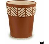 Maceta Autorriego Stefanplast Orfeo Terracota Plástico 29 x 29 x 29 cm (6 Unidades)