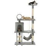 Árbol para Gatos con Rascadores de Sisal 140 cm Gris