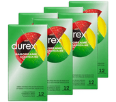 Durex - Preservativos Saboreame para Mayor Sensación, sabor fresa. naranja. platano, manzana, Pack 72 condones para un sexo seguro