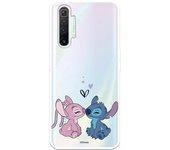 Funda para Realme X2 Oficial de Disney Angel & Stitch Beso - Lilo & Stitch