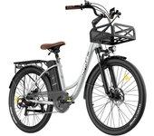 Fafrees F26 Lasting Bicicleta Eléctrica Motor 250W Batería 36V/20.3Ah Autonomía 160km Blanca