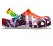 Sandalias Crocs Classic Tiedye Graphic Clog K para Niño y Bebés