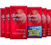 Durex - Condones para hombre Durex. Pack de 72 Preservativos para sexo seguro. Natural, Sensitivo Suave, Invisible, Contacto Total, Real Feel, Mutual Climax, Placer Prolongado, Dame Placer, Saboreame, Intense, Natural XL y Invisible Extra Lubricado