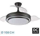 FABRILAMP Ventilador dc ibe 72W 6120LM negro 3 asp.desp.