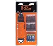 Black+decker a7073-xj - kit con 19 piezas para atornillar incluye atornillador 6.0v