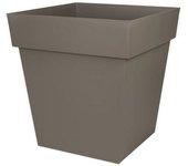 Maceta Toscana Cuadrada - 50 Cm - 87 L - Taupe -